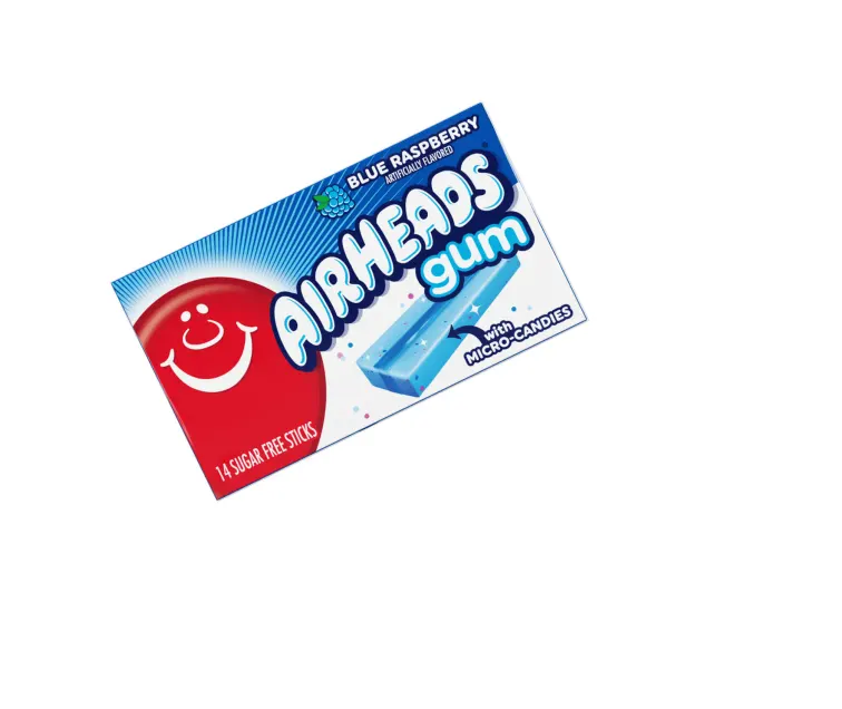 Perfetti Airheads Sugar-Free Gum Blue Raspberry package