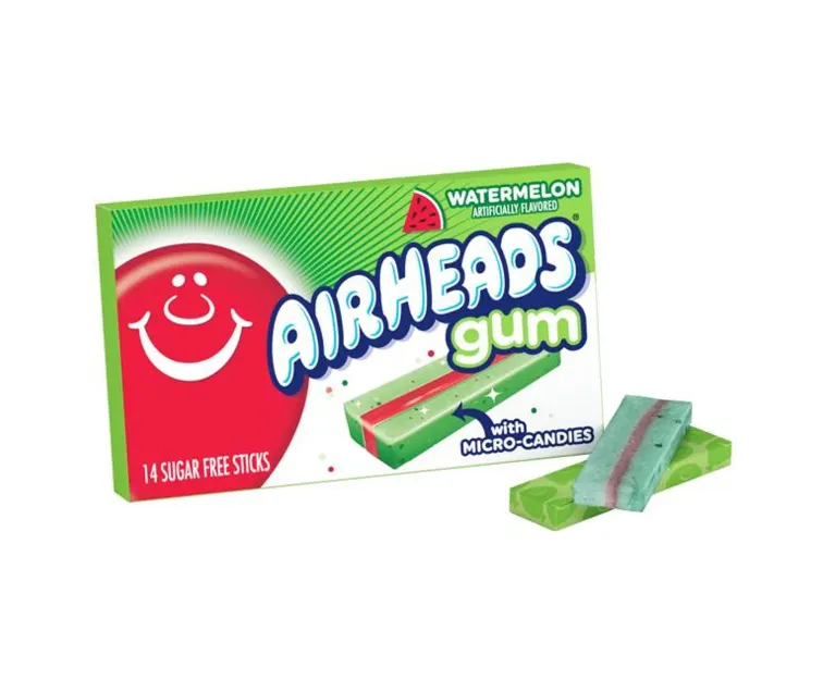 Perfetti Airheads Sugar-Free Gum Watermelon package