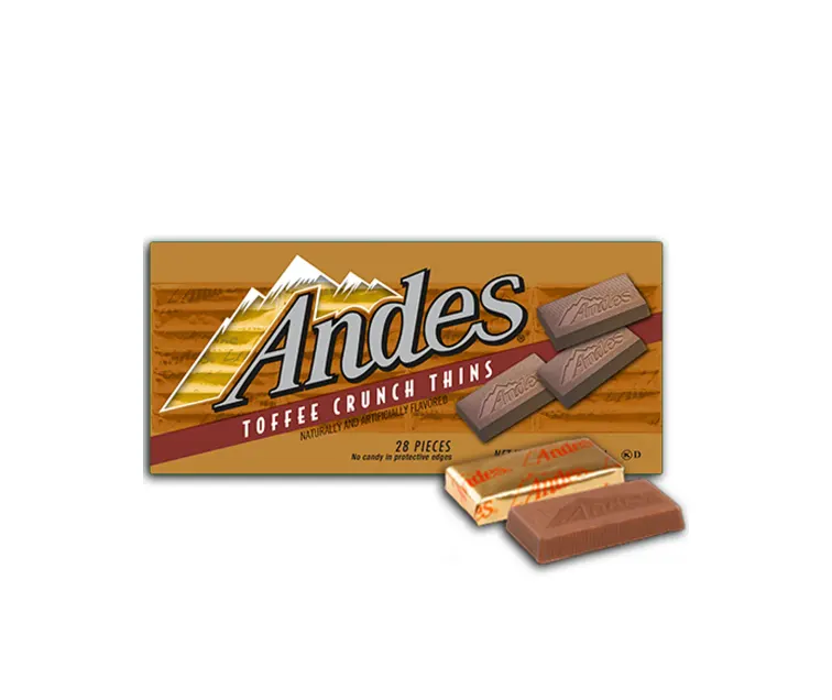 Tootsie Roll Andes Toffee Crunch package