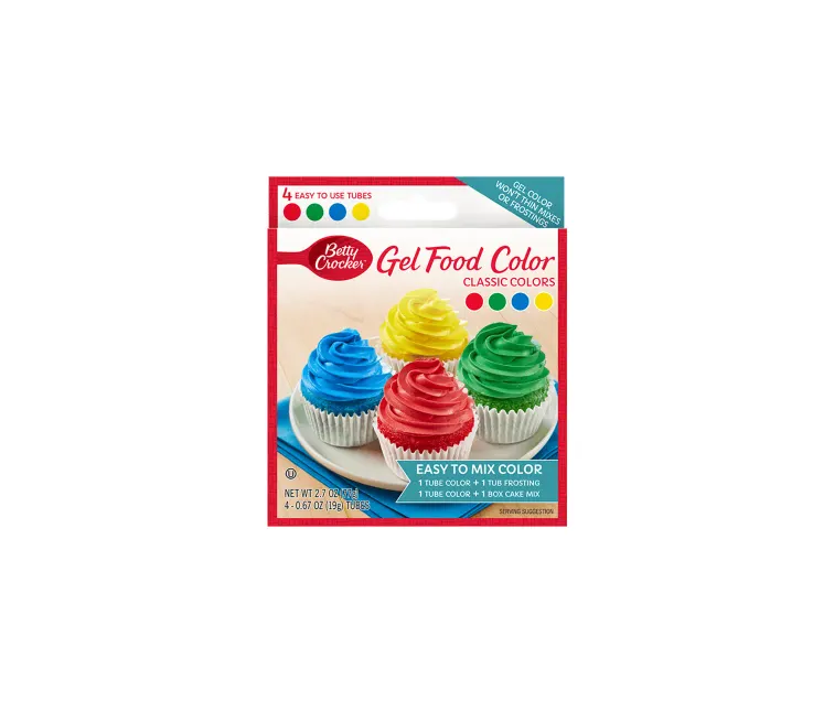 General Mills Betty Crocker Classic Gel Food Colors package