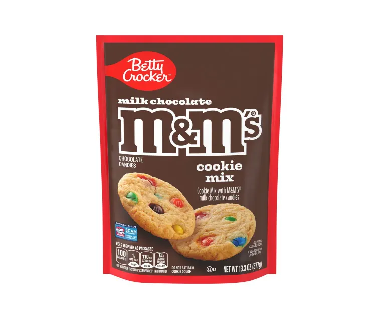 General Mills Betty Crocker M&M's Cookie Mix package