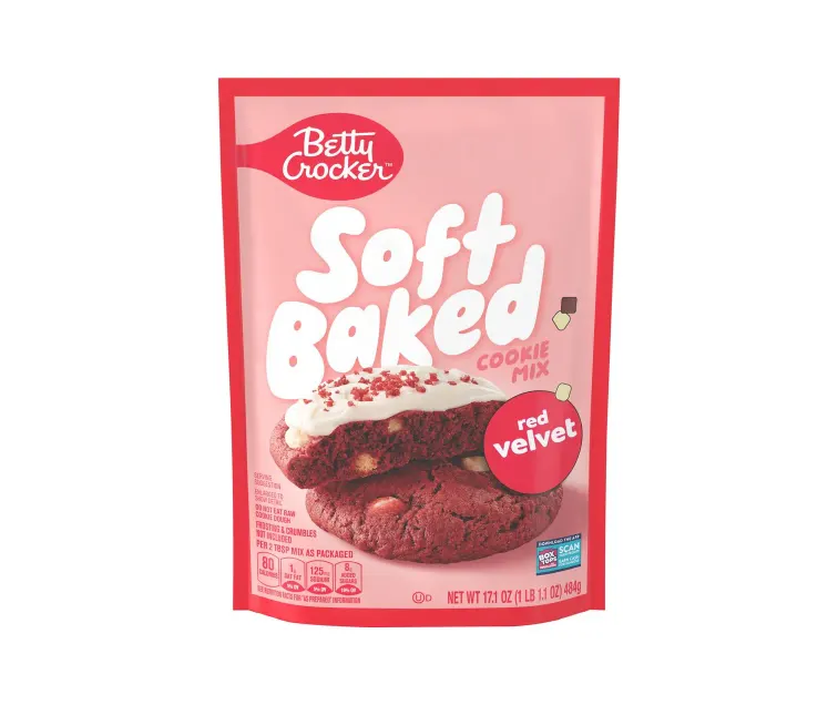 General Mills Betty Crocker Red Velvet Cookie Mix package