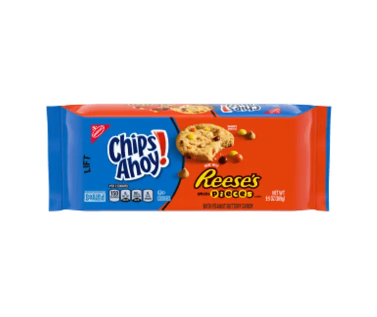 Mondelēz Chips Ahoy! Reese's Mini Pieces package