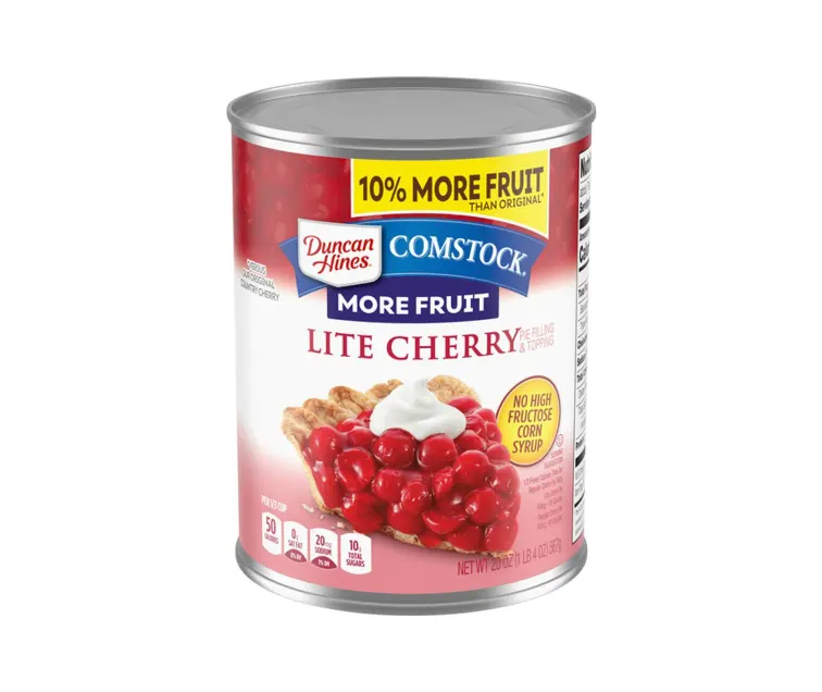 Conagra Comstock More Fruit Lite Cherry Pie Filling package