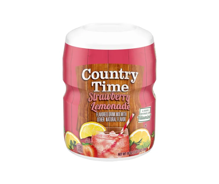 Kraft Heinz Country Time Strawberry Lemonade Drink Mix package