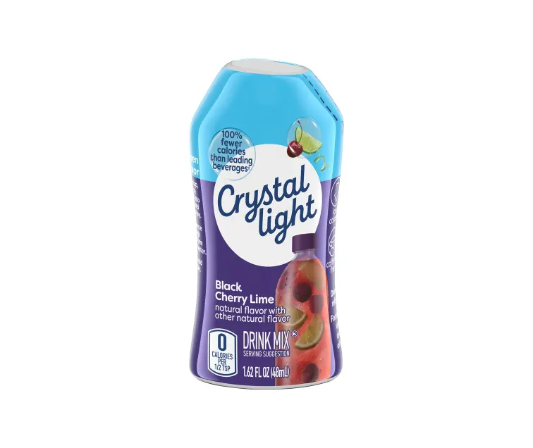Kraft Heinz Crystal Light Black Cherry Lime Drink Mix package