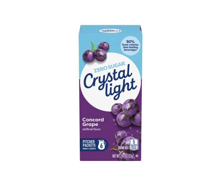 Kraft Heinz Crystal Light Concord Grape Drink Mix package