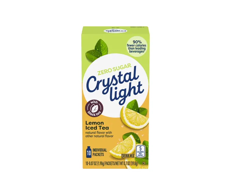 Kraft Heinz Crystal Light Lemon Iced Tea Drink Mix package