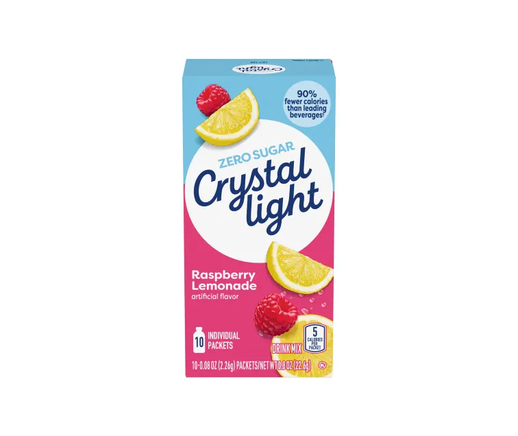 Kraft Heinz Crystal Light Raspberry Lemonade Drink Mix package