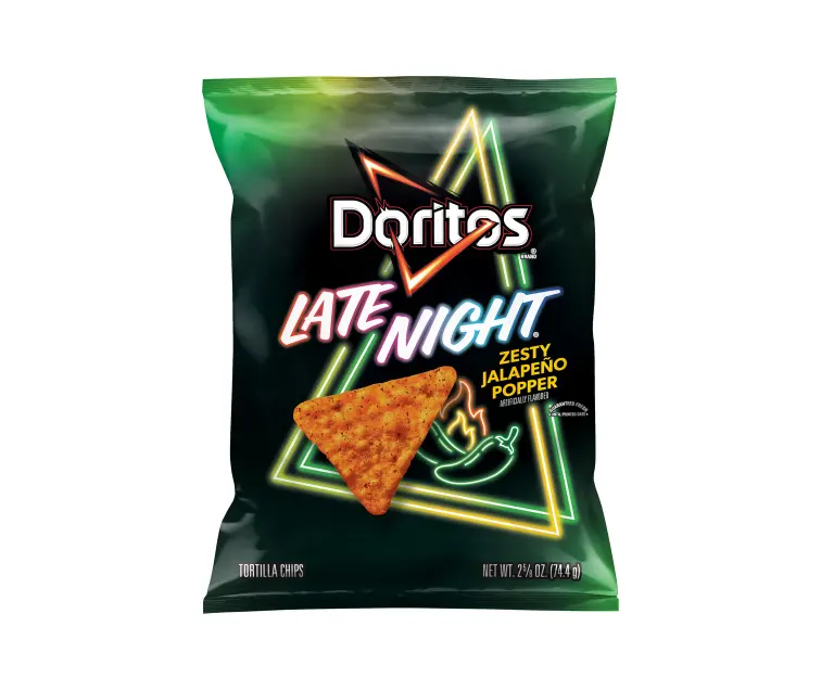 Frito-Lay Doritos Late Night Zesty Jalapeño Popper package