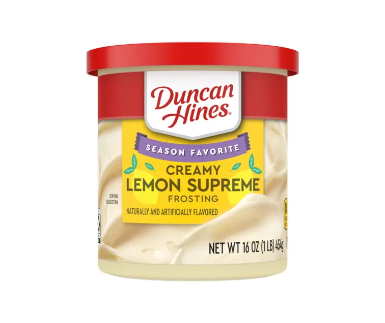 Conagra Duncan Hines Creamy Lemon Supreme Frosting package