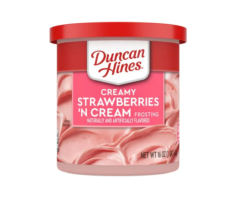 Conagra Duncan Hines Creamy Strawberries 'N Cream Frosting package