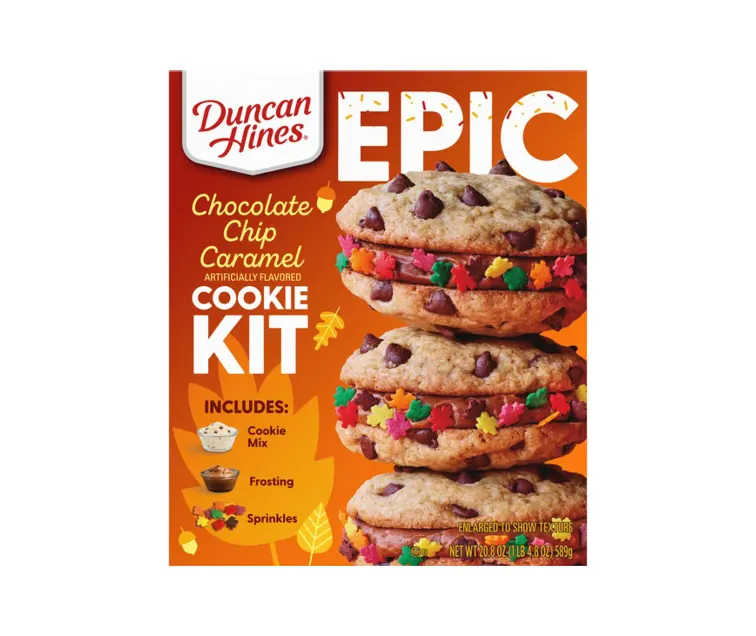 Conagra Duncan Hines Epic Cookie Kit Chocolate Chip Caramel package
