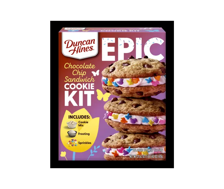 Conagra Duncan Hines Epic Cookie Kit Chocolate Chip Sandwich package
