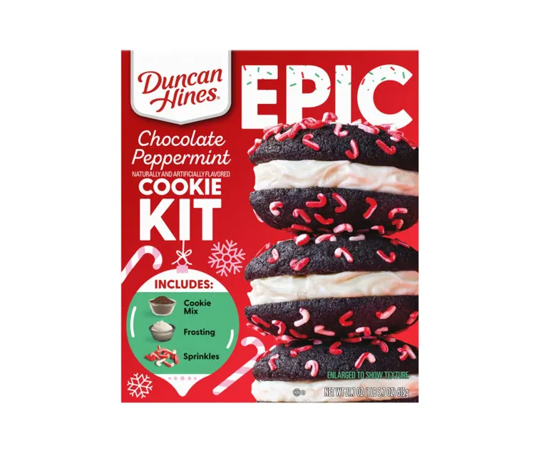 Conagra Duncan Hines Epic Cookie Kit Chocolate Peppermint package