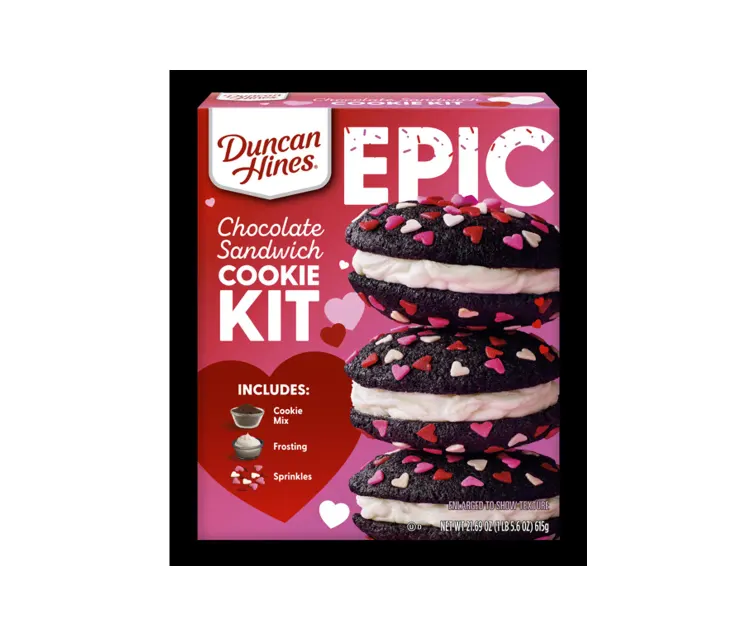 Conagra Duncan Hines Epic Cookie Kit Chocolate Sandwich package