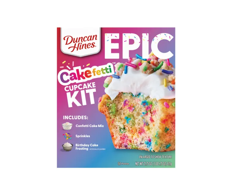 Conagra Duncan Hines Epic Cupcake Kit Cakefetti package