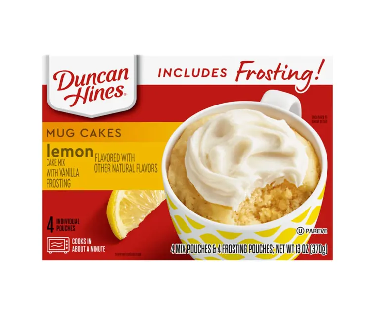Conagra Duncan Hines Mug Cakes Lemon Cake package