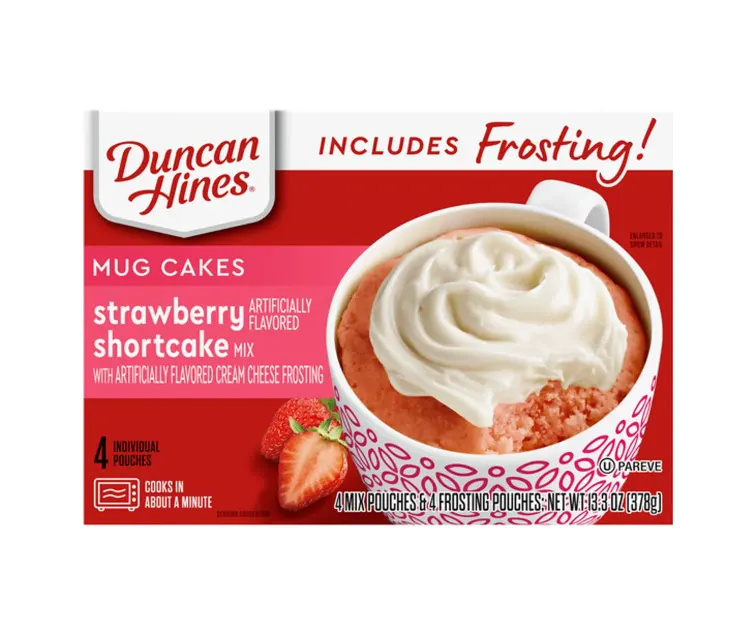 Conagra Duncan Hines Mug Cakes Strawberry Shortcake package