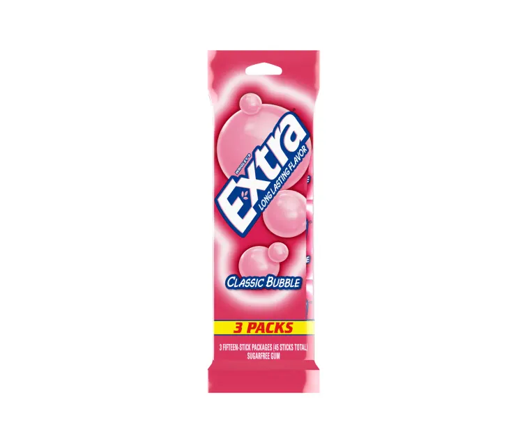 Wrigley Extra Classic Bubble package