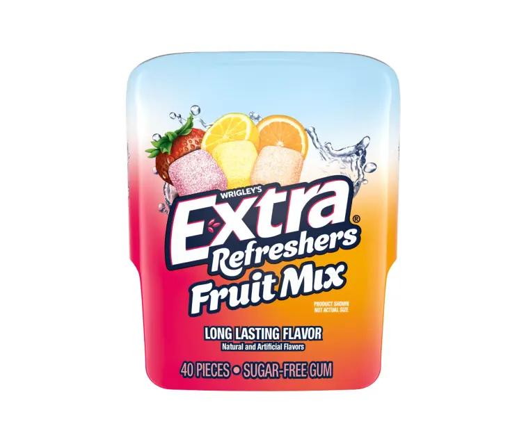 Wrigley Extra Refreshers Fruit Mix package
