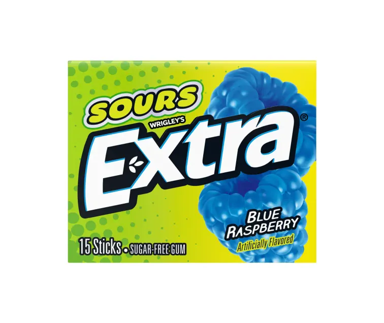 Wrigley Extra Sour Blue Raspberry package