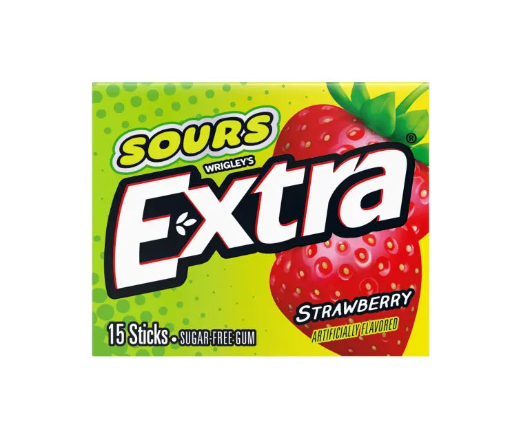 Wrigley Extra Sour Strawberry package