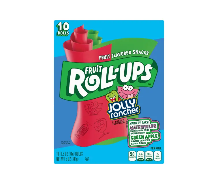 General Mills Fruit Roll-Ups Jolly Rancher package