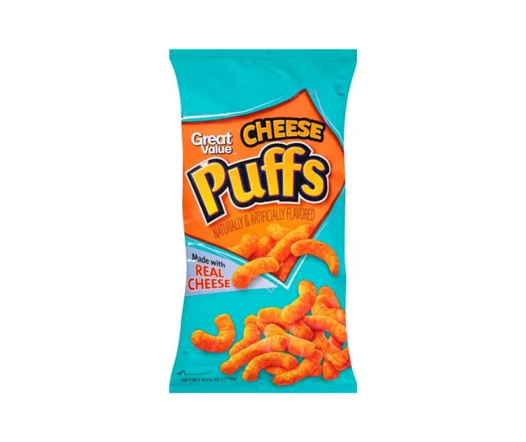 Great Value Great Value Cheese Puffs package