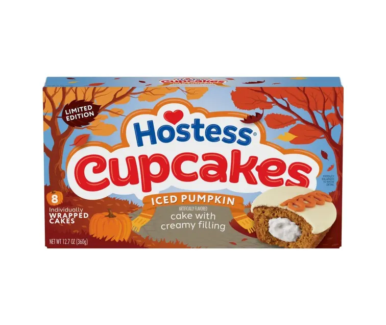 Hostess Hostess Iced Pumpkin CupCakes package