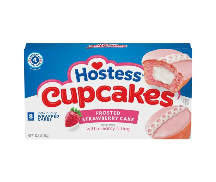 Hostess Hostess Strawberry CupCakes package