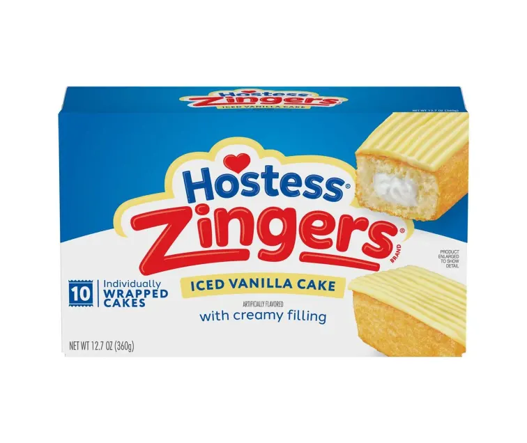 Hostess Hostess Vanilla Zingers package