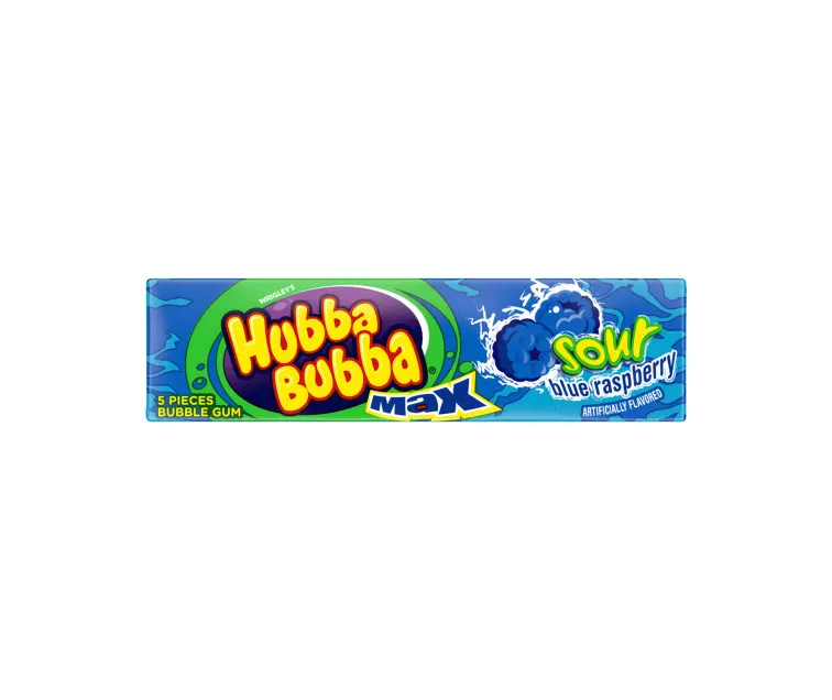 Wrigley Hubba Bubba Max Sour Blue Raspberry package