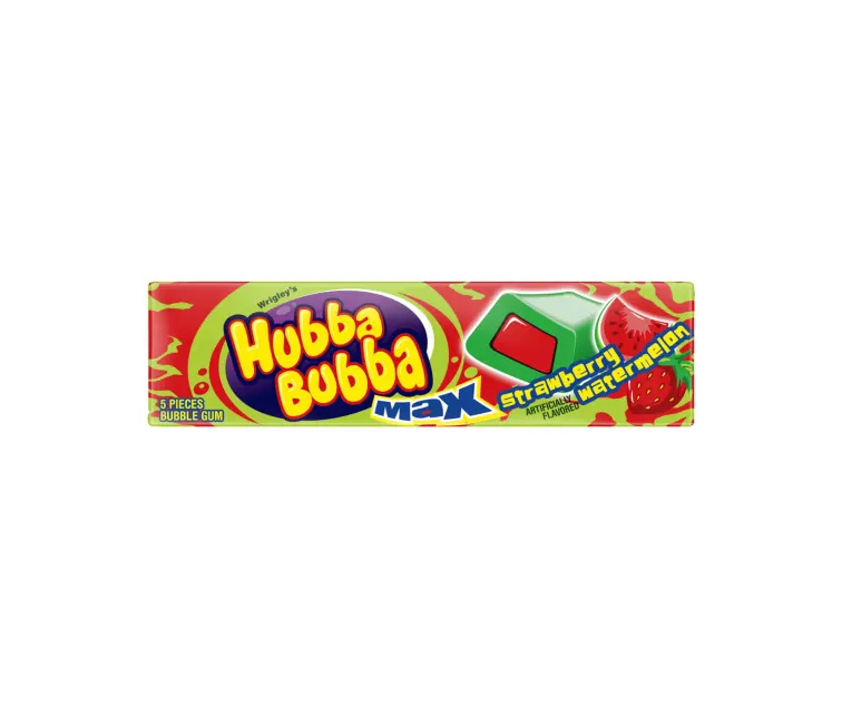 Wrigley Hubba Bubba Max Strawberry Watermelon package