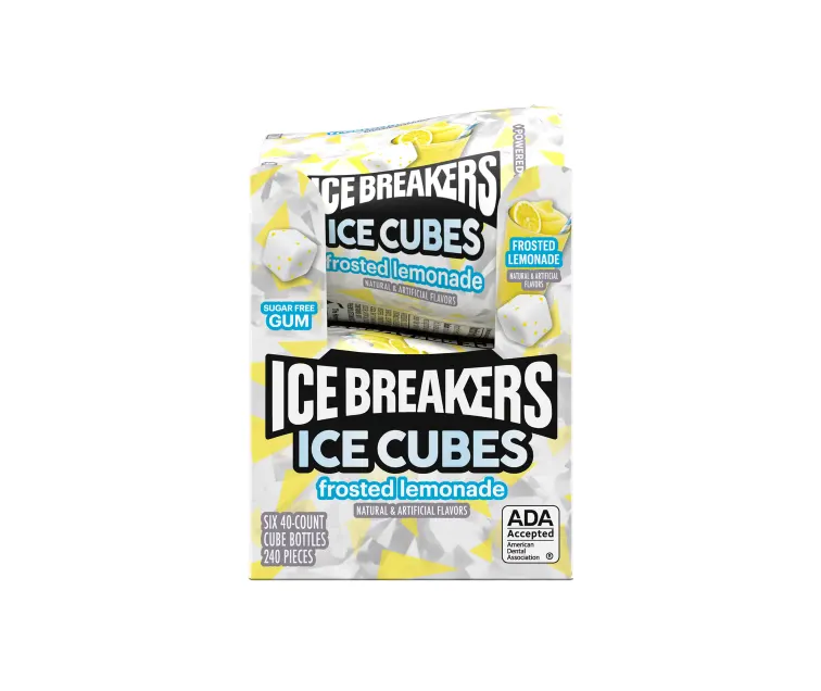 Hershey Ice Breakers Ice Cubes Frosted Lemonade Gum package