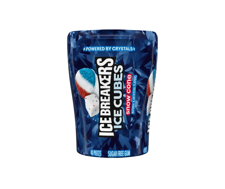 Hershey Ice Breakers Ice Cubes Snow Cone Gum package