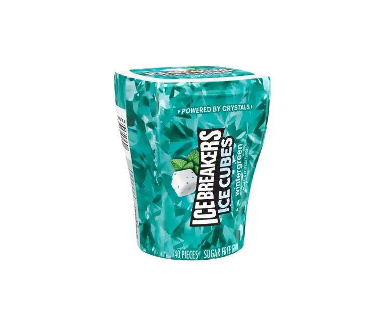 Hershey Ice Breakers Ice Cubes Wintergreen package