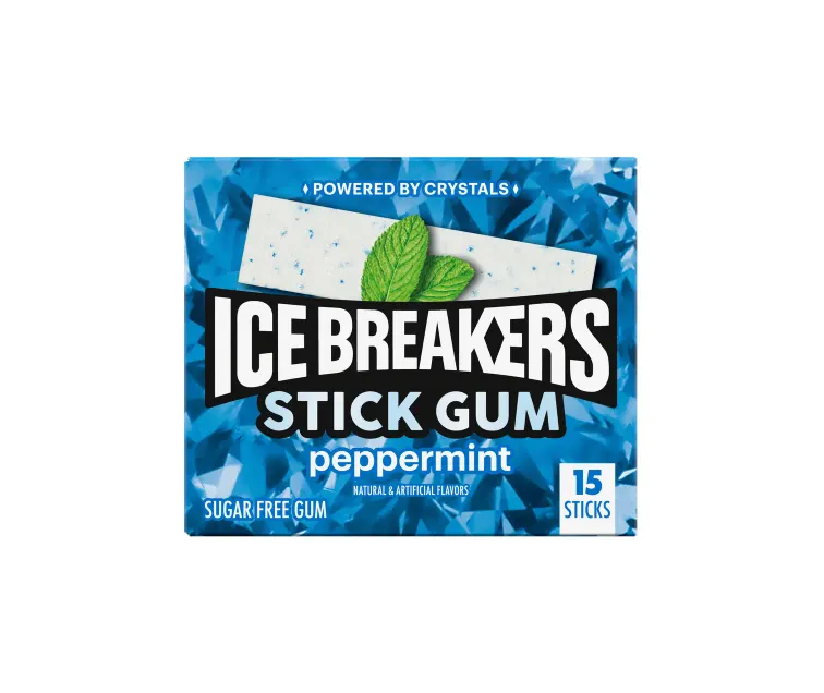 Hershey Ice Breakers Peppermint Stick Gum package