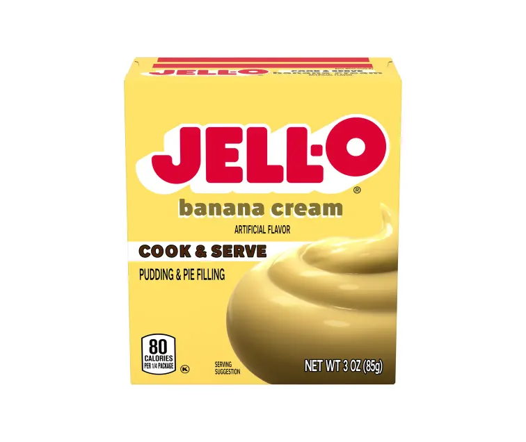 Kraft Heinz Jell-O Banana Cream Pudding package