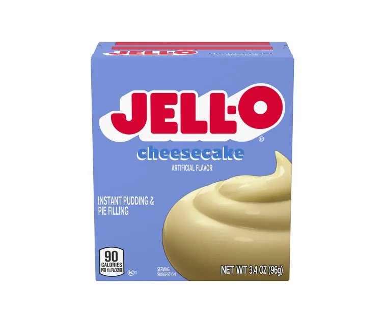 Kraft Heinz Jell-O Cheesecake Instant Pudding package