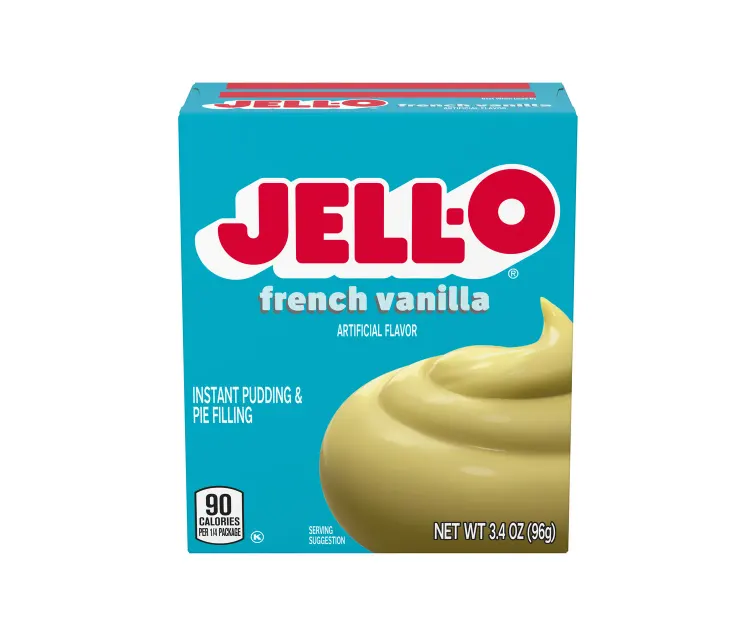Kraft Heinz Jell-O French Vanilla Instant Pudding package