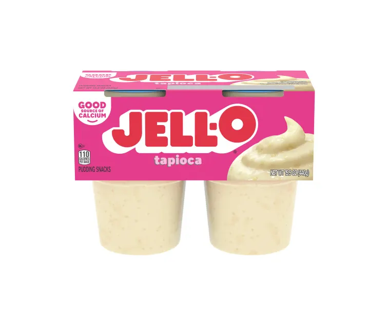 Kraft Heinz Jell-O Tapioca Pudding Cups package