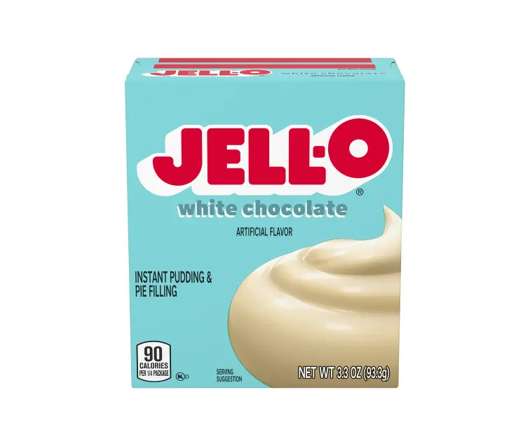 Kraft Heinz Jell-O White Chocolate Instant Pudding package