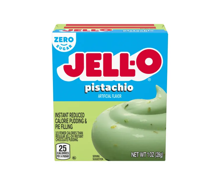 Kraft Heinz Jell-O Zero Sugar Pistachio Instant Pudding package