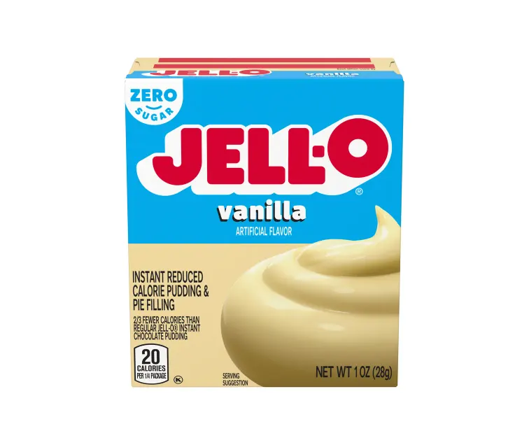 Kraft Heinz Jell-O Zero Sugar Vanilla Instant Pudding package