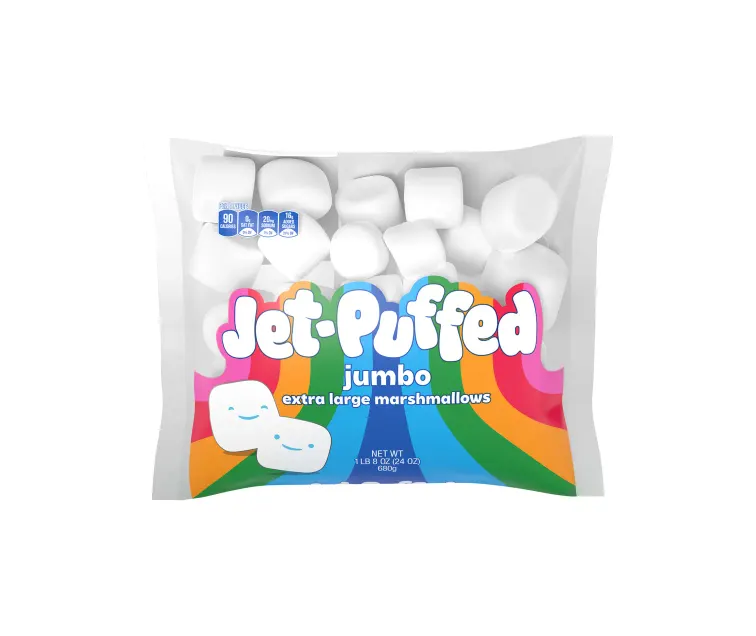 Kraft Heinz Jet-Puffed Jumbo Extra Large Marshmallows package