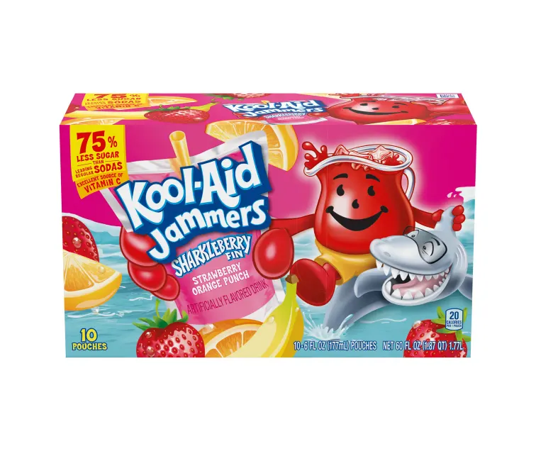 Kraft Heinz Kool-Aid Jammers Sharkleberry Fin package