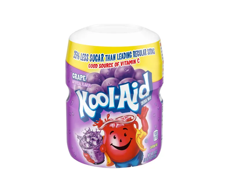 Kraft Heinz Kool-Aid Sugar-Sweetened Grape Drink Mix package