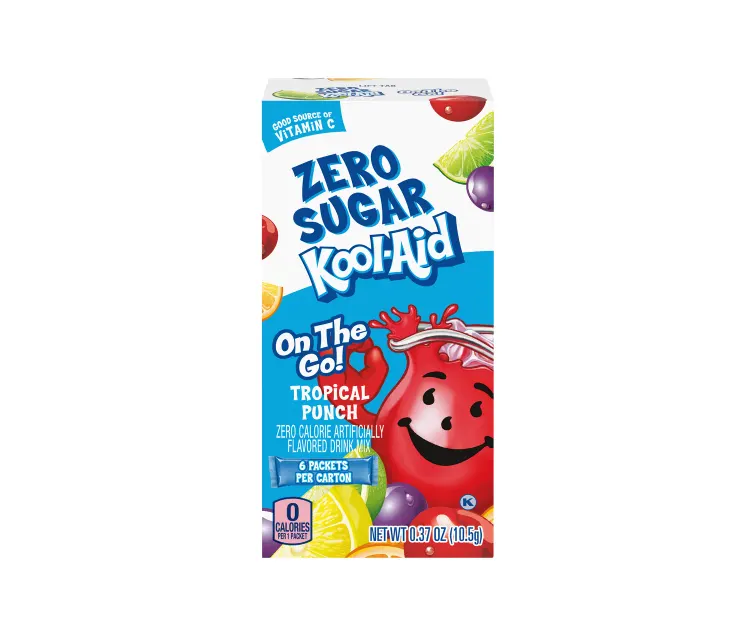Kraft Heinz Kool-Aid Tropical Punch Zero Sugar Drink Mix package