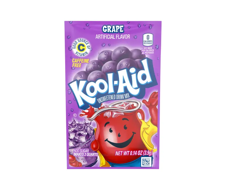 Kraft Heinz Kool-Aid Unsweetened Grape Drink Mix package